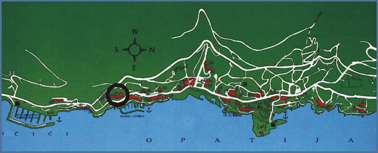 map Opatija